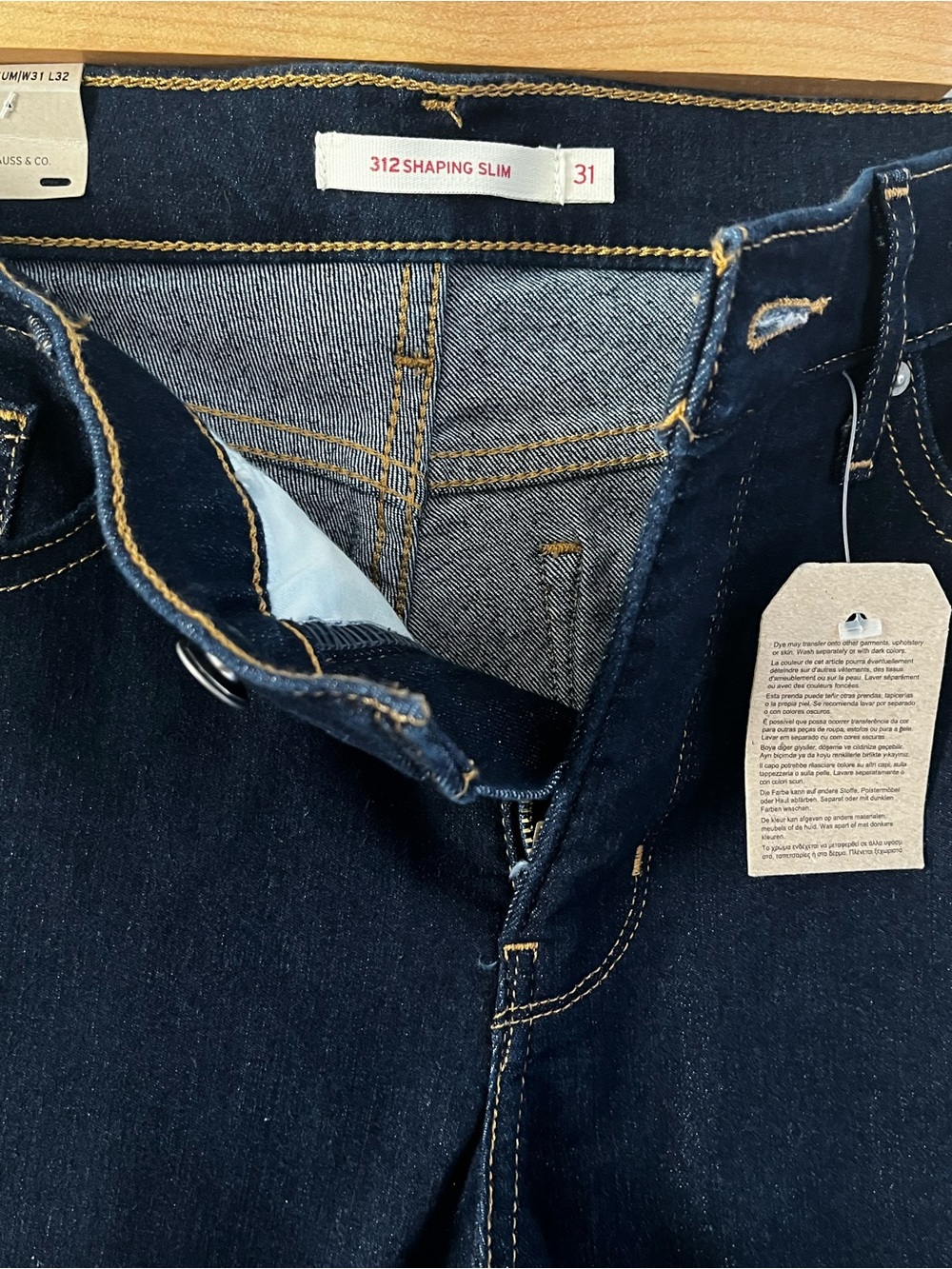 *2 PAIRS* Levi's Dark Wash "312 Shaping Slim" Mid-Rise Jeans - Picture 4 of 7